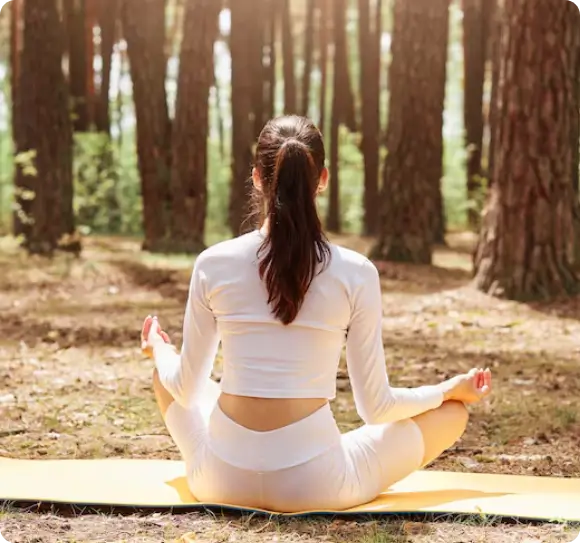 Spiritual cleansing and preparation of mind and body through peaceful meditation and inner clarity